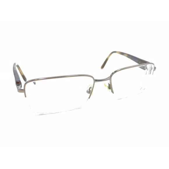 Prada VPR 51M Tortoise Brown Half Rim Eyeglasses Frames 54-17 135 Italy Designer - Picture 1 of 12